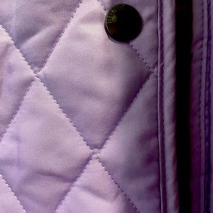 Burberry quilted jacket medium VEUC lavender